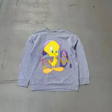 90s 빈티지 트위티 USA제 프린트 맨투맨 트레이닝복