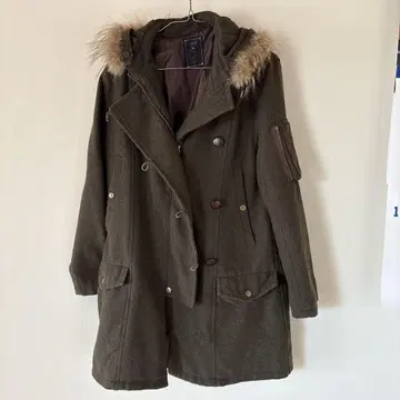 shuca XL 올리브 모즈 코트