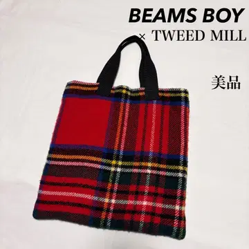 BEAMS BOY x TWEED MILL 담요 토트 백