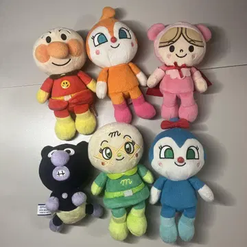호빵맨 봉제 인형 6체 세트