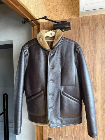 You MustCreate 무스탕 가죽 자켓 M