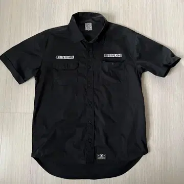 DUPPIES 블랙 워크 셔츠 XL