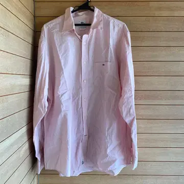 S1011.3 LACOSTE 핑크 긴팔 셔츠 사이즈 44
