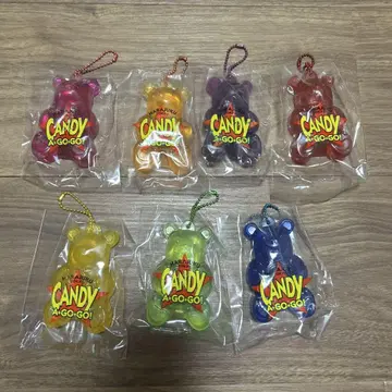 CANDY A-GO-GO! 곰 모양 키링 7개 세트