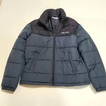 새상품급 FIRST DOWN 다운 자켓 파랑 블랙 L
