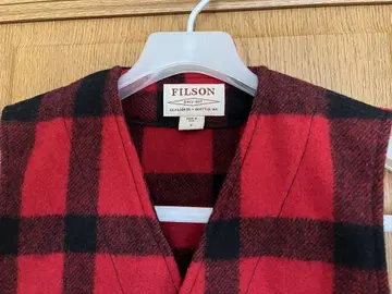 FILSON 필슨 빨검 체크 베스트 사이즈 S