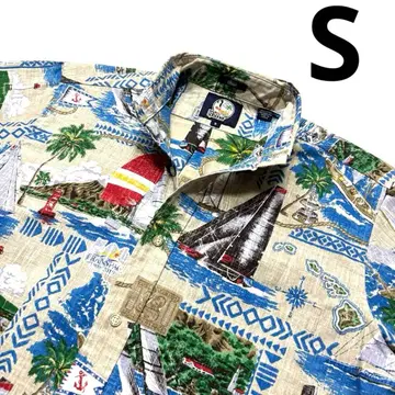 S 극미품 50주년 한정판 레인스푸너 트랜스팩 알로하 셔츠