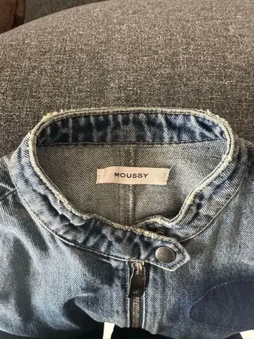 MOUSSY 크롭 데님 자켓
