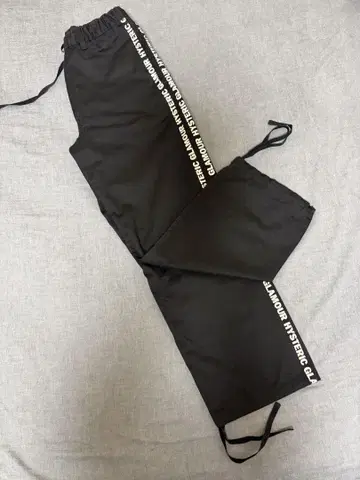 HYSTERIC GLAMOUR 블랙 팬츠 캐주얼 댄스
