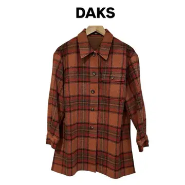 [ M3 ] DAKS 오렌지 계열 체크 긴팔 셔츠