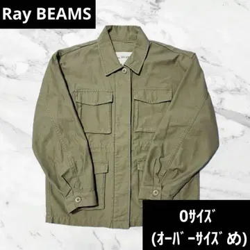 [ Ray BEAMS ] 카키 밀리터리 자켓 0 사이즈