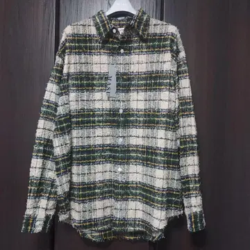 MASU SHAGGY PLAID SHIRT 사이즈 46