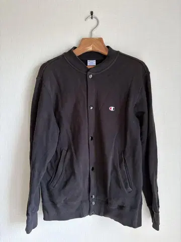 Champion 블랙 맨투맨 가디건 L