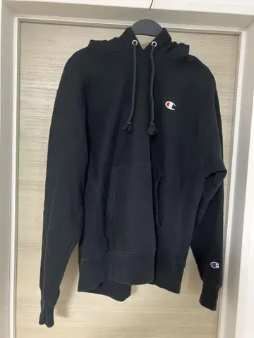 Champion Reverse Weave 후드티 블랙