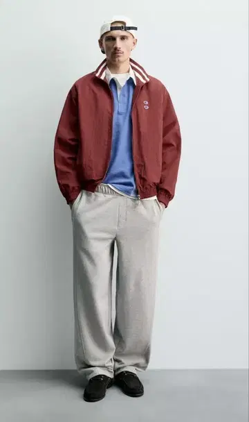 ZARA Champion 그레이 스웨트 팬츠