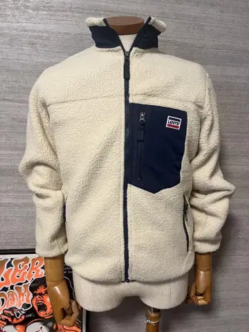 새상품 택 포함 Levi's 보아 플리스 자켓 S 사이즈 아이보리