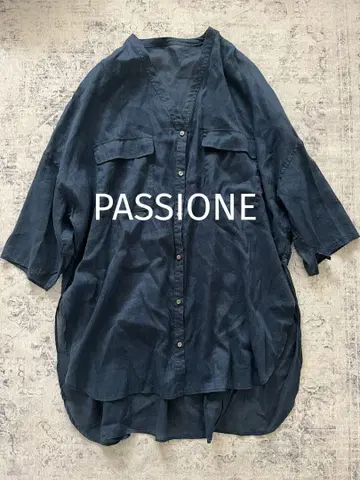파시오네 [ PASSIONE ] 린넨 시어 블라우스