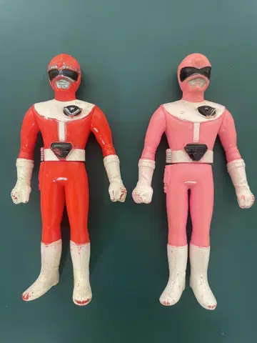 레어 레트로 대전대 고글파이브 소프트 비닐 인형 포피 2체