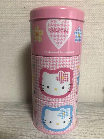 산리오 헬로키티 캔 캐니스터 3단
