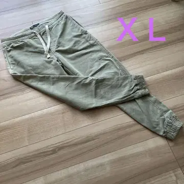 새상품급 ZARA 카키 리브 밑단 조거 팬츠 XL