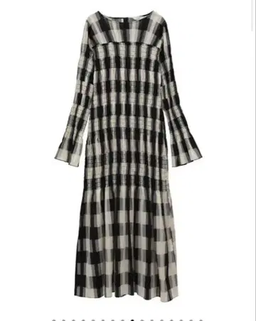 CLANE SHIRRING LONG ONEPIECE MIX 2