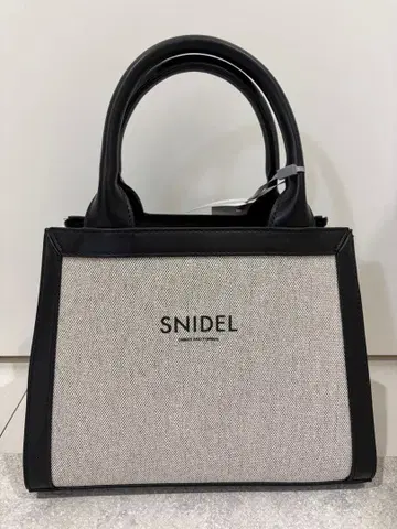 완판템 snidel 에코 캔버스백 로고 그레이 블랙