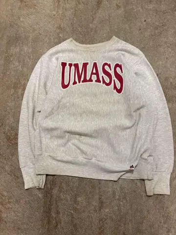 90s midwest embroidery sweater 'umass'