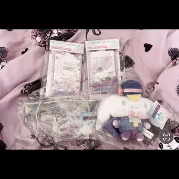 산리오 시나모롤 당첨 복권 카드 케이스 봉제 인형 참 파우치