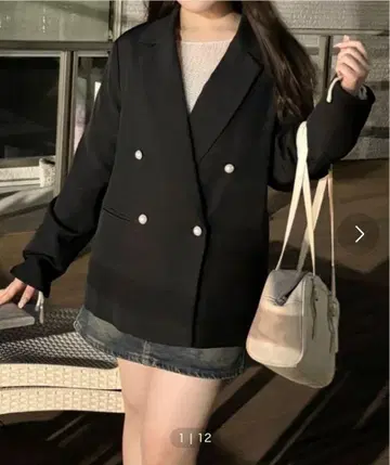 펄 버튼 자켓 JUNOAH