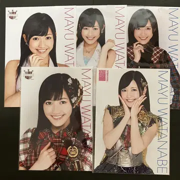 와타나베 마유 AKB48 A4 포스터 브로마이드 5장 묶음 판매