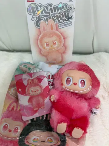 POP MART Bimo Energy 핑크 봉제 인형