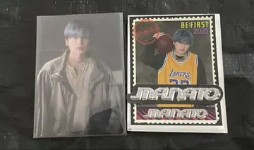 BMSG 복권 마나토 포토 카드&GRIT 스티커