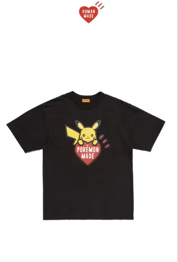 POKEMON MADE GRAPHIC T-SHIRT 피카츄 블랙