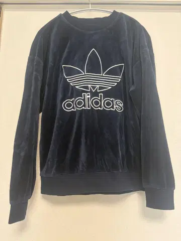 adidas 네이비 벨로아 트레이닝복