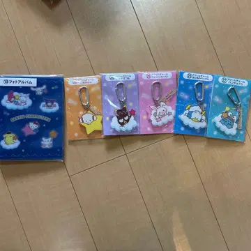 산리오 캐릭터 대상 6세트 아크릴 키링 사진 앨범