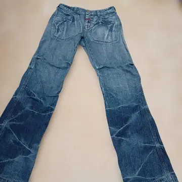 마리떼 프랑소와 저버 니트 턱 디자인 데님 팬츠 [ S ] 인디고