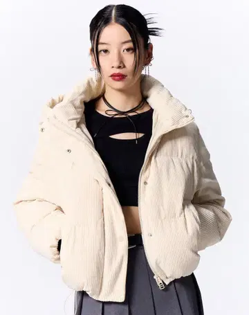 GU 히트 패디드 코듀로이 블루종 M 사이즈