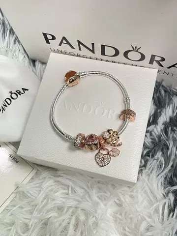 PANDORA 로즈 골드 팔찌 매지은하 (미지영호)