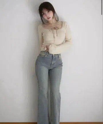Heart stitch denim and Mary M blue beige