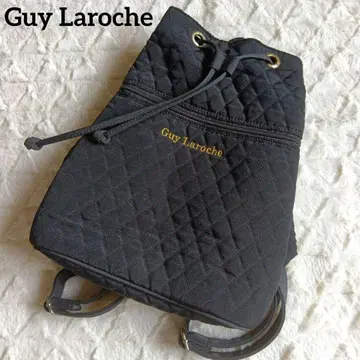 Guy Laroche 블랙 퀼팅 백팩