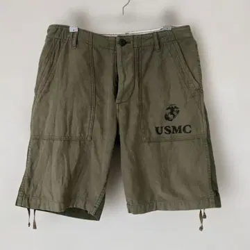 고라이코 GRABNER USMC 로고 숏팬츠 올리브 그린
