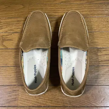 허시파피 데크 슈즈 가죽 신발 25.0cm