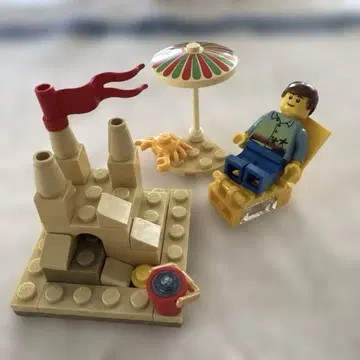 LEGO 레고 40054 Summer Scene 비치 모래 성 세트