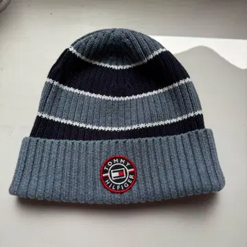 [레어 새상품급] TOMMY HILFIGER 스트라이프 니트 모자 비니