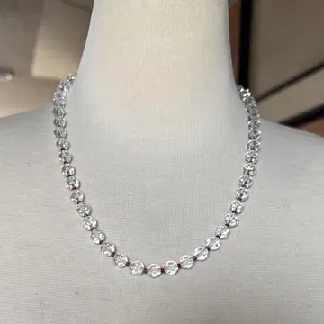 GSTV 7mm 쿼츠 3mm 레드 스피넬 목걸이 52cm