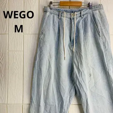 WEGO 데님 팬츠 허리밴딩 끈 포함 M 사이즈