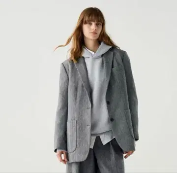 시착만 한 상품 UNIQLO C 헤링본 테일러드 자켓