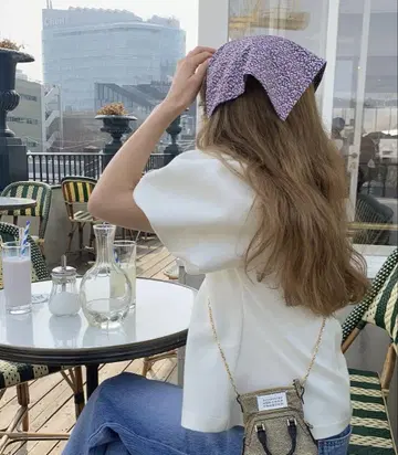 [MY SAMOYED] Tulip Puff Tweed Blouse