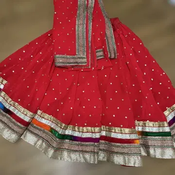 인도 레헨가 숄 스커트 세트 볼리우드