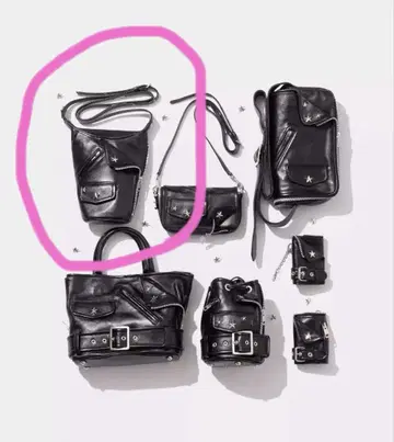 studs riders document shoulder pouch